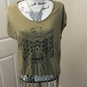 Olive Green Sleeveless Billabong Top